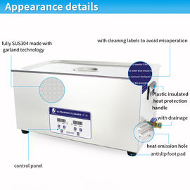 Faites du vélo la puissance de chauffage par 500W ultrasonique à chaînes du décapant 22L de 40KHz JP -080S Benchtop