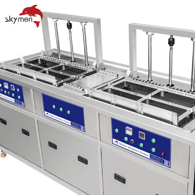 Machine de nettoyage par ultrasons à deux étages avec rouleau pour un nettoyage industriel efficace
