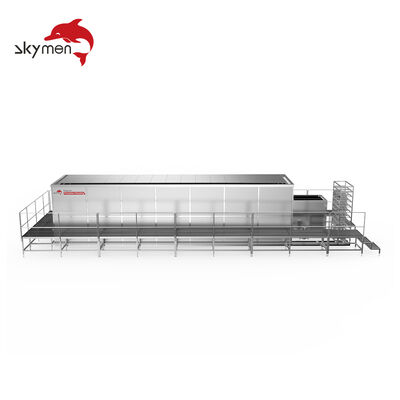 Machine de nettoyage ultrasonique de grande capacité pour échangeurs de chaleur industriels, faisceaux tubulaires et composants robustes