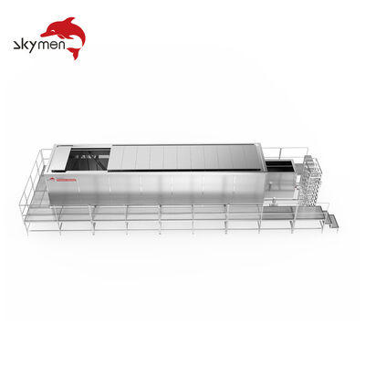 Machine de nettoyage ultrasonique de grande capacité pour échangeurs de chaleur industriels, faisceaux tubulaires et composants robustes