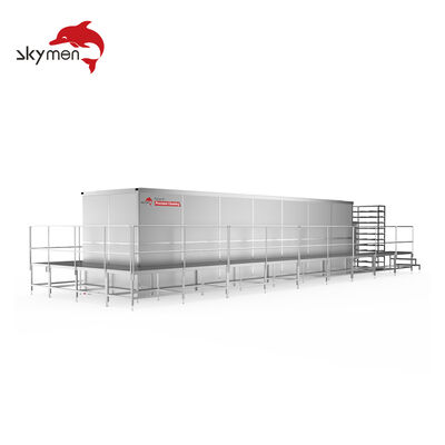 Machine de nettoyage ultrasonique de grande capacité pour échangeurs de chaleur industriels, faisceaux tubulaires et composants robustes