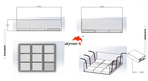 Transducteurs à ultrasons immersibles Plaque/boîte