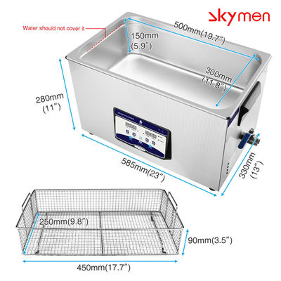 500W appareil de chauffage 40KHz décapant ultrasonique 5,81 en verre de gallon pour Petrolift