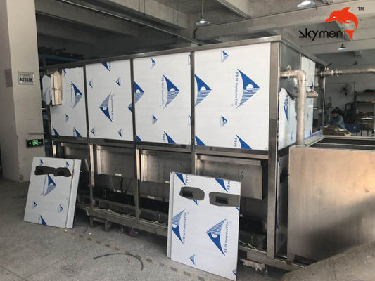 machine SUS304 de nettoyage ultrasonique de l'épaisseur 8500L de 3mm pour le plat