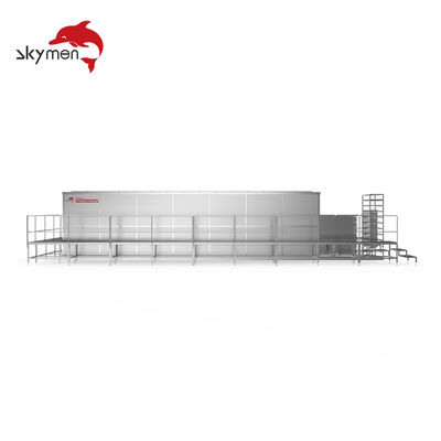 Machine de nettoyage ultrasonique de grande capacité pour échangeurs de chaleur industriels, faisceaux tubulaires et composants robustes